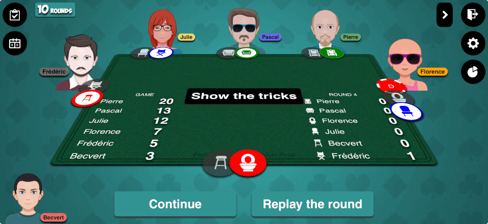 Show the tricks Show the tricks